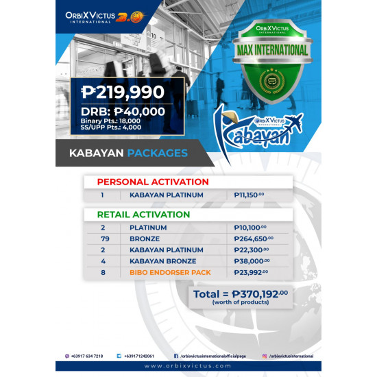 KABAYAN MAX INTERNATIONAL PACKAGE 3