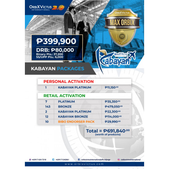 KABAYAN MAX ORBIX PACKAGE 3
