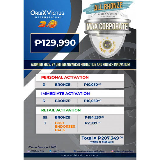 ALL BRONZE MAX CORPORATE PACKAGE 3