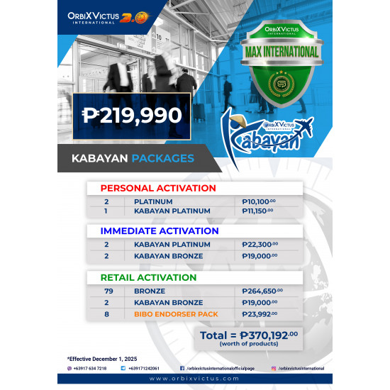 KABAYAN MAX INTERNATIONAL PACKAGE 2